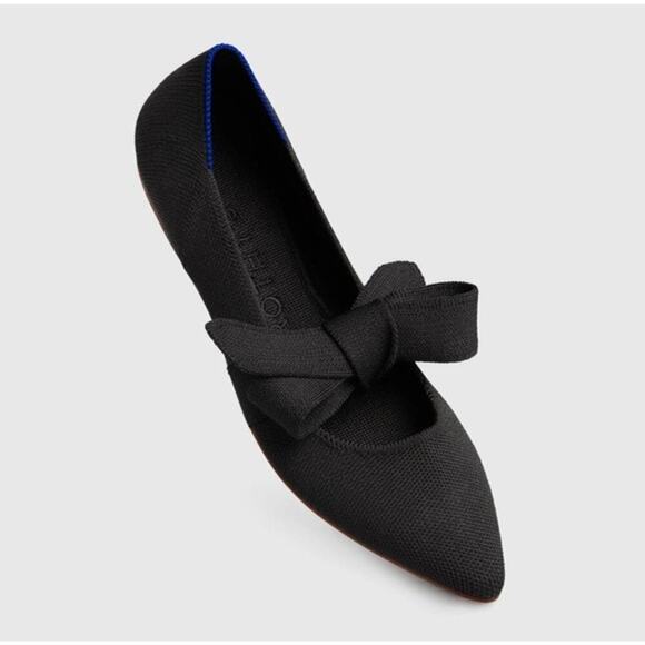 Rothy’s The Point Mary Jane Bow Tie Flat Comfortable...